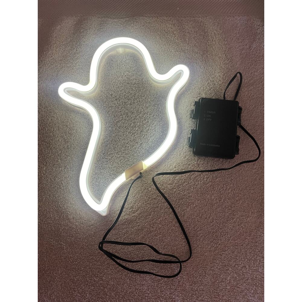 LED  White Neon  Ghost Decorative Wall Light